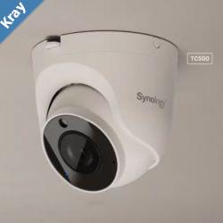 Synology TC500 turret IP cameras Versatile AI camera for securing any location Consistently clear footage 247  3year Warranty