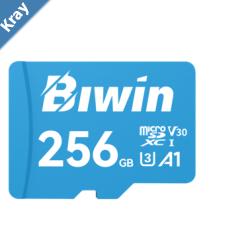 BIWIN MS100 128G  microSD3.0 Read  Write Speed up to 100MBs  50MBs  case pack25100 C10U3V30A1 64 GB256 GB