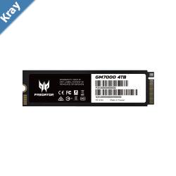 PREDATOR GM7000 1TB with HS NVMe PCIe SSD Dram cache  Read up to 7400 write up to 6400 MBs  TLC can go with free Heatsink