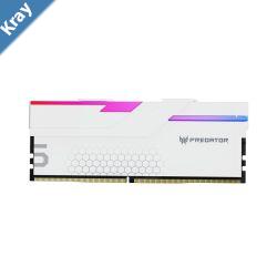 PREDATOR HERMES DDR5 32GB 16GBx2 6400Mhz 1R8 CL32 WHITE