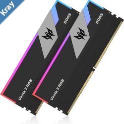 PREDATOR VESTAII 32GB 16GBx2 Black RGB DDR5 Memory 6000Mhz 1R8 CL32