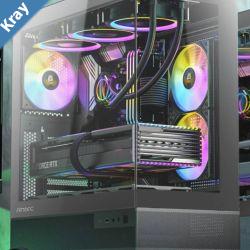 Fire SALE  SI  Antec CX700RGB USBC Seamless View 6x RGB Fans. 4mm  Glass Tool Free Panels. Vertical Cooling  Gaming Case Limited stock Deal LS