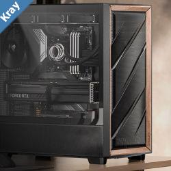 Antec Flux ATX Black Premium Walnut Trim 5x Black PWM Performance Fans. Ultra Cooling Design ARGB Controller Mid Tower Case