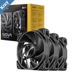 Antec Nova 120 PWM 3Phase Speed Controller. Low Power High Heat Dissipation Low Noise Ultimate Fan  3 Packs with controller