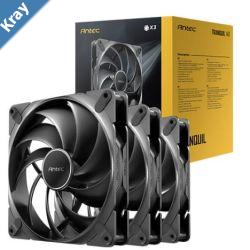 Antec Tranquil140 PWM 2000RPM 59.23CFM 2.46mmHO 4 Pin PWM Connector 140mm x 25mm Performance  case Fan Tranquil Series 3 Pack