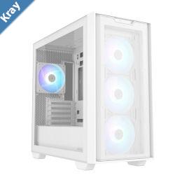 ASUS A21 PLUS MicroATX White Case Mesh Front Panel Support 360mm Radiators Graphics Card up to 380mm CPU air cooler up to 165mm BTF