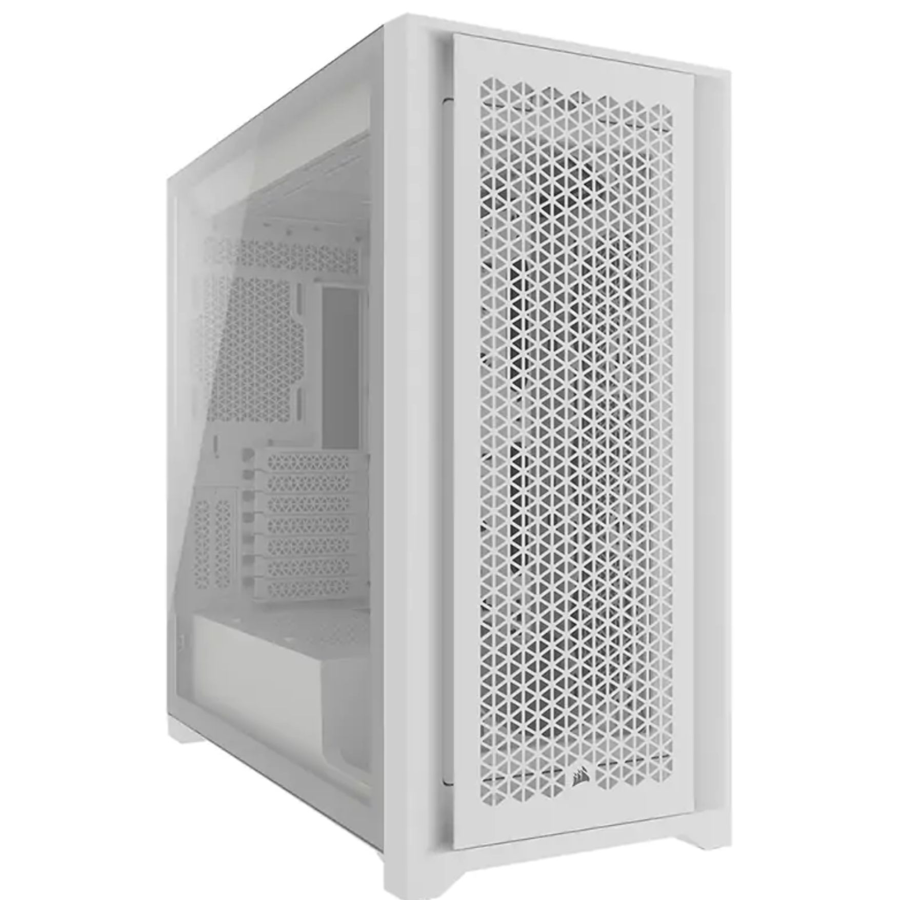 CORSAIR 5000D CORE AIRFLOW White MidTower ATX Multi 360mm Radiator support Cable Routing USBC USB 3.2 x 2.  PC Gaming Desktop Case