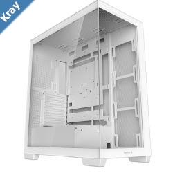 DeepCool CG580 White Panoramic ATX MidTower Case Up to 2x 360mm Radiators 9x120mm Fans. Front 2x USB3.0 Audio IO Panel