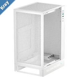 DeepCool CH170 DIGITAL WHT ITX Case Digital Status Display Extremely portable size Abundant Airflow Ventilation Mesh panels Full sized air cooler