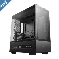 DeepCool CH690 DIGITAL MidTower ATX Case Panoramic Design  Support up to 420mm Radiator Supports Rear Connector Motherboards USB3.02AudioMic1