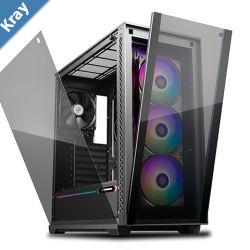 DeepCool MATREXX 70 ADDRGB 3F Full Sized Tempered Glass ARGB Case 3 Preinstalled ARGB Fans