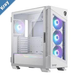 MSI MPG VELOX 100R MidTower Case Support  ATX  MicroATX  MiniITX  2x 2.5 2x 3.5 7x Exp Slots 2x USB 3.2 1x USBC 1x Audio 1x MicWHITE