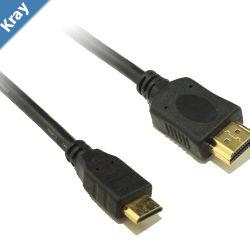 8Ware Mini HDMI to High Speed HDMI Cable 2m Male to Male