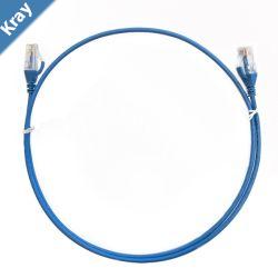 8ware CAT6 UltraThin Slim Cable 15m  Blue Colour Premium RJ45 Ethernet Network LAN UTP Patch Cord 26AWG for Data