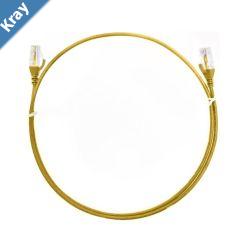 8ware CAT6 Ultra Thin Slim Cable 10m  Yellow Color Premium RJ45 Ethernet Network LAN UTP Patch Cord 26AWG for Data