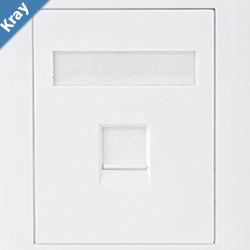 Astrotek CAT6 RJ45 Network Wall Face Plate Outlets 86x86mm 1 Port Socket Kit