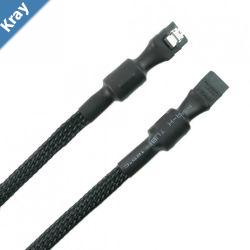 LS Simplecom CA110S Premium SATA 3 HDD SSD Data Cable Sleeved with Ferrite Bead Lead Clip Straight