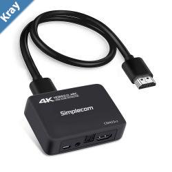 Simplecom CM423v3 HDMI 2.0 Audio Extractor Optical SPDIF  3.5mm Stereo with ARC 4K60Hz