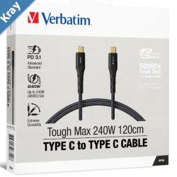 Verbatim Cable 240W USBC to USBC 120CM