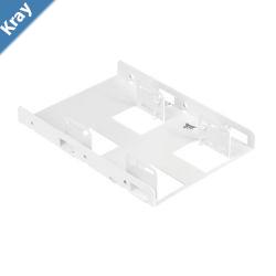 Corsair Dual Corsair 2.5 to 3.5 HDD SSD Mounting Bracket Adapter Rack Dock Tray Hard Drive Bay for Desktop Computer PC Case White LS