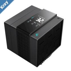 DeepCool ASSASSIN IV VC VISION DIGITAL Air Cooler TDP 300W QuadSegmented Dashboard Display Silent 3phase 6slot 4pole fans 120mm and 140mm