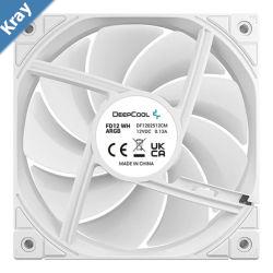 DeepCool FD12 WH ARGB Performance 120mm Case Fans 4pin PWM 4002050 RPM Hydro Bearing Addressable RGB LED