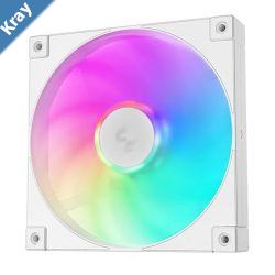 DeepCool FD14 ARGB WHITE Performance 140mm Case Fans 4pin PWM  4001650 RPM Hydro Bearing Addressable RGB LED