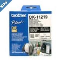 Brother 12mm Wht Rnd Die Lbls 1200 Labels per roll