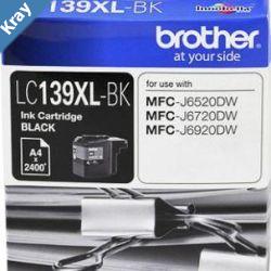 Brother LC139XLBK Black Ink Suits MFCJ652067206920DW UP TO 2400 PAGES