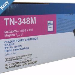 Brother TN348M Colour Laser Toner  Super High Yield Megenta  HL4150CDN4570CDW DCP9055CDN MFC9460CDN9970CDW  6000 pages