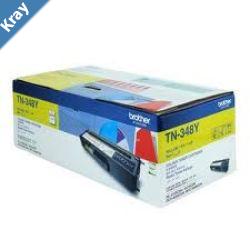 Brother TN348Y Colour Laser Toner  Super Hight Yield Yellow HL4150CDN4570CDW DCP9055CDN MFC9460CDN9970CDW  6000 pages