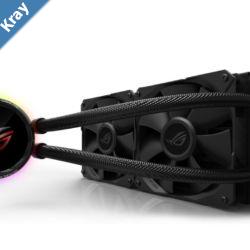 ASUS ROG Ryuo 240 AllInOne Liquid CPU Cooler OLED Aura Sync RGB 240mm Radiator Fan