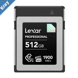 Lexar CFexpress Type B Diamond  Series 512GB CFexpress Type B card Diamond 1900MBs read up to 1700MBs write VPG400 8K RAW