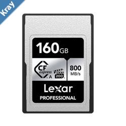 Lexar Professional  CFexpress Type  A  card Silver series 160GB  CFexpress Type A Professional Silver Series up to 800MBs read 700MBs write