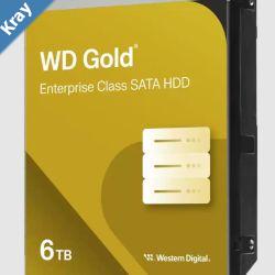 Western Digital 6TB 3.5 WD Gold Enterprise Class SATA 6 Gbs HDD 7200 RPM  CMR  Cache Size  256MB  5Year Limited Warranty