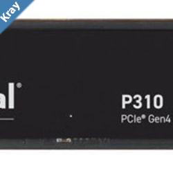 Crucial P310 1TB Gen4 2280 NVMe SSD 71006000 MBs RW 220TBW 1000K1200K IOPS 1.5M hrs MTTF FullDrive Encryption M.2 PCIe4 5yrs