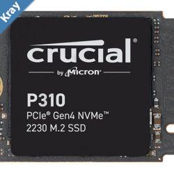 Crucial P310 1TB M.2 2230 NVMe SSD 71006000 MBs 1M IOPS 220TBW 2M MTTF for MS Surface Pro Valve Steam Deck Asus Rog Ally Lenovo Legion Go MSI Claw