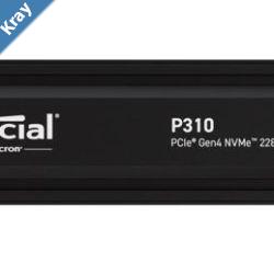 Crucial P310 4TB Gen4 2280 NVMe SSD Heatsink 71006000 MBs RW 800TBW 1000K1000K IOPS 1.5M hrs MTTF FullDrive Encryption M.2 PCIe4 5yrs Crucial P310 4TB Gen4 2280 NVMe SSD Heatsink 71006000 MBs RW 800TBW 1000K1000K IOPS 1.5M hrs MTTF FullDrive Encryption M.2 PCIe4 5yrs