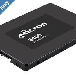 Micron 5400 MAX 960GB 2.5 SATA Enterprise SSD 540R520W MBs 95K75K IOPS 8760TBW 5DWPD 3M hrs MTTF AES 256bit encryption Server Data Centre 5yrs