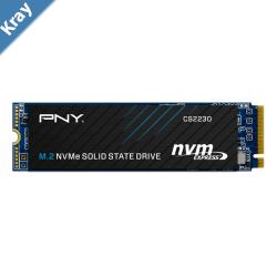 PNY CS2230 M.2 NVMe 1TB SSD PCIe Gen3 x4 Read 3300 MBs Write 2600 MBs 3D Flash Memory 5Year Limited Warranty