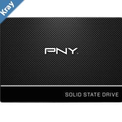 PNY CS900 500GB 2.5 SSD SATA3 515MBs 490MBs RW 200TBW 99K90K IOPS 2M hrs MTBF 3yrs wty