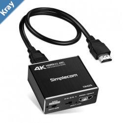 Simplecom CM425 HDMI 2.0 Audio Extractor Optical SPDIF  3.5mm Stereo with ARC 4K60HzLS