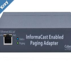 Cyberdata 011280 InformaCast Enabled Paging Adapter