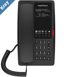 FANVIL H4 Hotel IP Phone Black Costeffective hotel IP phone HD voice 0100Mbps Ethernet and PoE 5 programmable soft keys