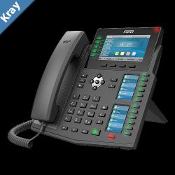 Fanvil X6U Enterprise IP Phone  4.3 Video Colour Screen 20 Lines 60 x DSS Buttons Dual Gigabit NIC Built in Bluetooth SBC Ready