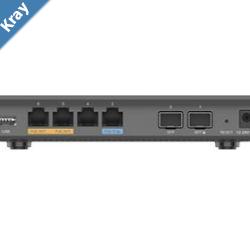 Grandstream GWN7002 MultiWAN Gigabit VPN Router Builtin Firewalls 2 2.5 Gigabit SFP Ports 4 Gigabit Ethernet Ports d 2 PoE Output Ports