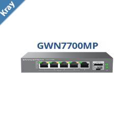 Grandstream GWN7700MP Unmanaged 2.5G MultiGigabit Network Switches provide highspeed network connectivity PoE Ports 4