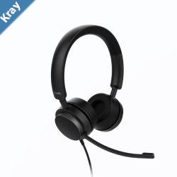 SNOM A310D Corded Headset Duo Full band audio High wearing comfort Lightweight construction Perfect noise shielding from the surroundings