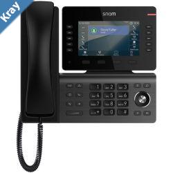 SNOM D815W Desk Telephone 5 480x272 color LCD 10 36 configurable selflabeling multicolor LED keys 2 USB ports 3year standard warranty