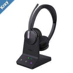 Yealink BH70 Bluetooth Wireless Dual Headset with Stand Teams USBCA 3 mic noise cancellation Talk time up to 35h BT51 C Dongle with Type A Adapter